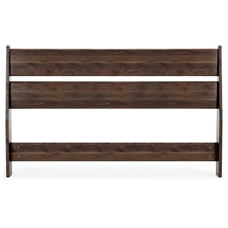 Bowery Hill Full Panel Engineered Wood Headboard in Mocha Brown