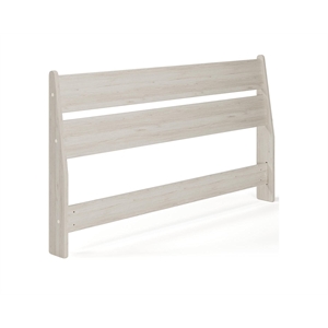 Bowery Hill Contemporary Engineered Wood Queen Panel Headboard in White
