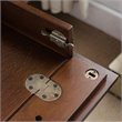 Bowery Hill Solid Wood Computer Desk in Heartwood Cherry