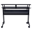 Bowery Hill Contemporary Wood Music Recording Studio Desk in Black
