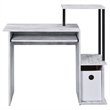 Bowery Hill Contemporary Wood Computer Desk in Antique White/Black