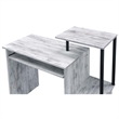 Bowery Hill Contemporary Wood Computer Desk in Antique White/Black