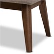 Bowery Hill Button Tufted Bedroom Bench in Light Gray