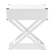 Bowery Hill 1 Drawer Nightstand Table in White
