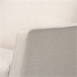 Bowery Hill Modern Fabric Upholstered Rocker and Ottoman in Beige