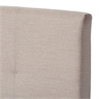 Bowery Hill Tufted Full Panel Bed in Beige