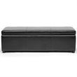 Bowery Hill Modern Faux Leather Multipurpose Storage Ottoman Bench