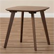 Bowery Hill Mid-Century Wood Solid End Table in Dark Walnut Brown