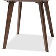 Bowery Hill Mid-Century Wood Solid End Table in Dark Walnut Brown