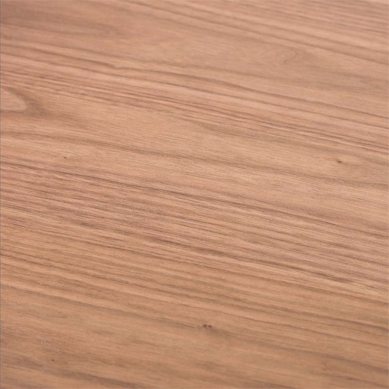 Bowery Hill Mid-Century Wood Solid End Table in Dark Walnut Brown
