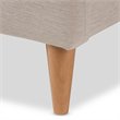 Bowery Hill Upholstered Light Beige Queen Platform Bed Rectangular Mid-Century 64.17