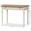 Bowery Hill Contemporary French Provincial Writing Desk in White