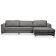 Bowery Hill Contemporary Right Facing Sectional in Gray
