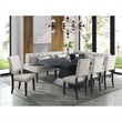 Bowery Hill Contemporary Oval Dining Table with 12