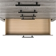 Bowery Hill 5-Drawers Transitional Wood Bedroom Chest in Light Gray