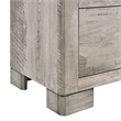 Bowery Hill 5-Drawers Transitional Wood Bedroom Chest in Light Gray