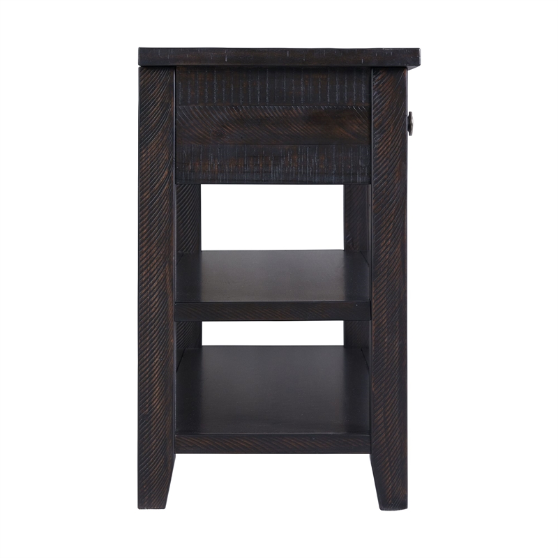 Bowery Hill Contemporary 3-Drawer Sofa Table in Espresso