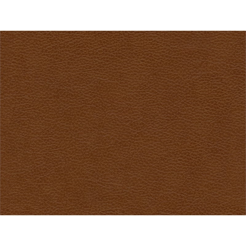 Bowery Hill Genuine Leather Fiero Tan Accent Chair Square 37