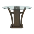 Bowery Hill 5 Piece Round Counter Height Dining Set in Brown