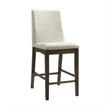 Bowery Hill 5 Piece Round Counter Height Dining Set in Brown