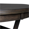 Bowery Hill Wood Walnut Dining Table Round Counter Height Unassembled