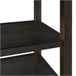 Bowery Hill Wood Walnut Dining Table Round Counter Height Unassembled