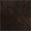 Bowery Hill Wood Walnut Dining Table Round Counter Height Unassembled
