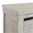 Bowery Hill Rubber Wood 6 Piece Queen Platform Storage Bedroom Set White Washed