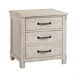 Bowery Hill Rubber Wood 6 Piece Queen Platform Storage Bedroom Set White Washed
