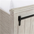 Bowery Hill Rubber Wood 6 Piece Queen Platform Storage Bedroom Set White Washed