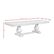 Bowery Hill Rectangle Wood Standard Height Dining Table with 2 Leaves in Walnut