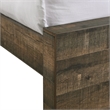 Bowery Hill Mid-Century Queen Bookcase Panel Bed with Bluetooth