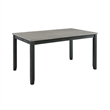 Bowery Hill Contemporary Gray 5PC Dining Set with Table & Four Chairs