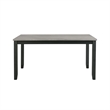 Bowery Hill Contemporary Gray 5PC Dining Set with Table & Four Chairs