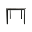 Bowery Hill Contemporary Gray 5PC Dining Set with Table & Four Chairs