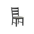 Bowery Hill Contemporary Gray 5PC Dining Set with Table & Four Chairs