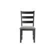 Bowery Hill Contemporary Gray 5PC Dining Set with Table & Four Chairs