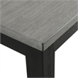 Bowery Hill Contemporary Gray 5PC Dining Set with Table & Four Chairs