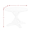 Bowery Hill 5 Piece Round Standard Height Dining Set in Raw Natural
