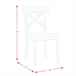 Bowery Hill 5 Piece Round Standard Height Dining Set in Raw Natural