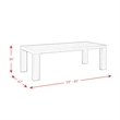 Bowery Hill Contemporary 7PC Dining Set with Table & Six Slat Back Chairs