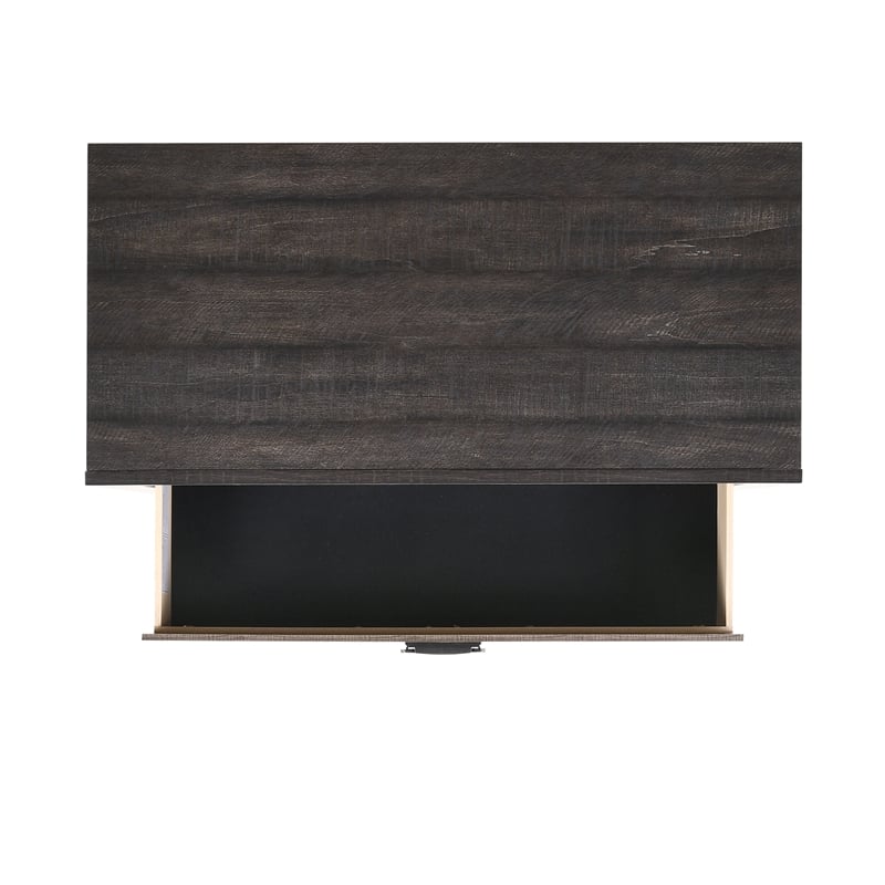 Bowery Hill 3 Piece Engineered Wood Full Panel Bedroom Set in Dark Chocolate
