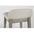 Bowery Hill Non-Swivel Counter Stool in Natural Distressed Gray