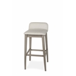 Bowery Hill Non-Swivel Counter Stool in Natural Distressed Gray