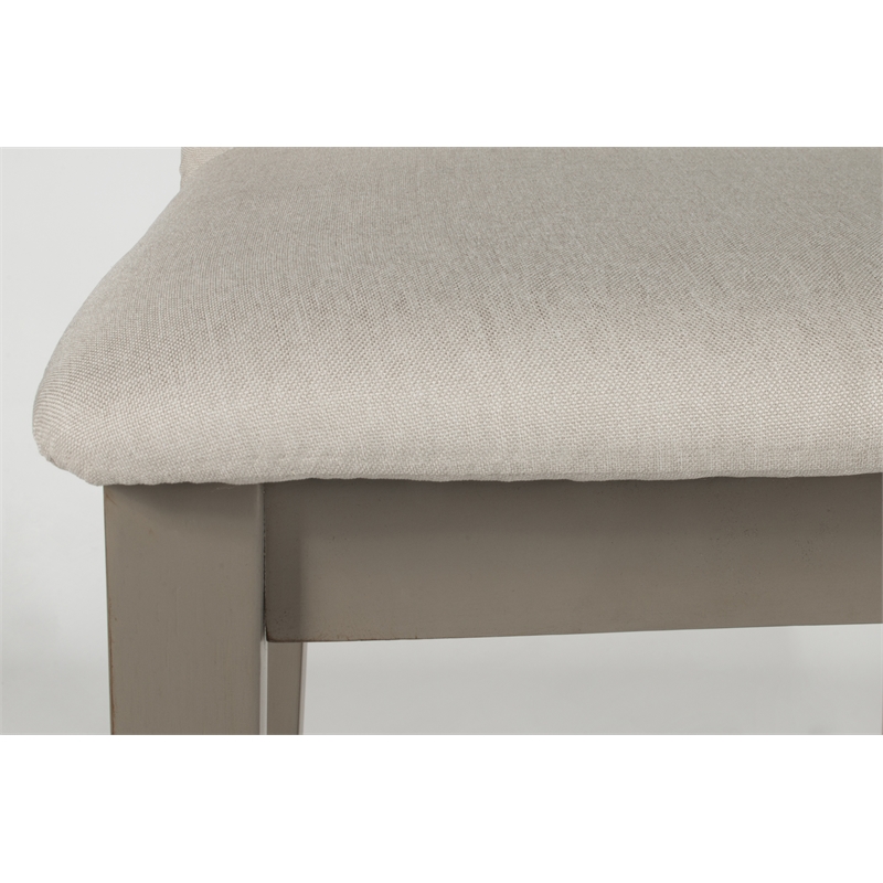 Bowery Hill Non-Swivel Counter Stool in Natural Distressed Gray