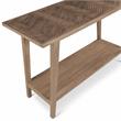 Bowery Hill Mango Wood Natural Sofa Table Rectangular 47