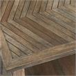 Bowery Hill Mango Wood Natural Sofa Table Rectangular 47