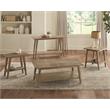 Bowery Hill Mango Wood Natural Sofa Table Rectangular 47