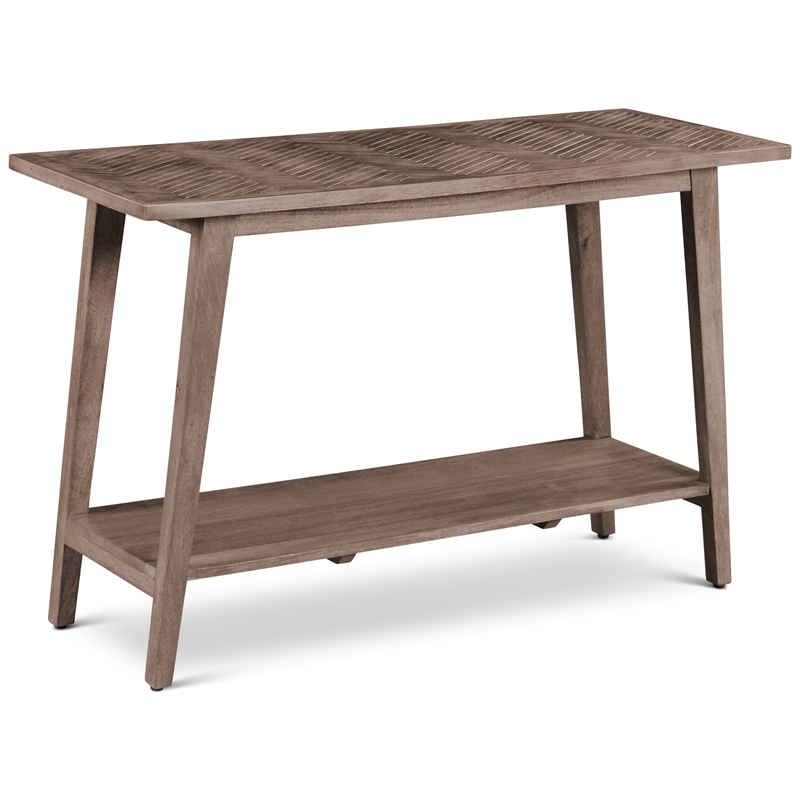 Bowery Hill Mango Wood Natural Sofa Table Rectangular 47