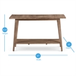 Bowery Hill Mango Wood Natural Sofa Table Rectangular 47